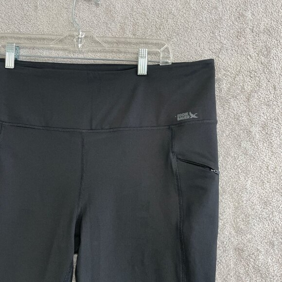NWOT Eddie Bauer Trail Tight Women's XL Black Leggings High Waist Stretchy - Picture 10 of 11